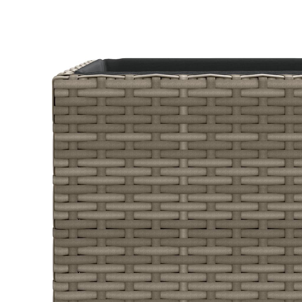 Vrtne sadilice 2 kom siva 30 x 30 x 60 cm od poliratana