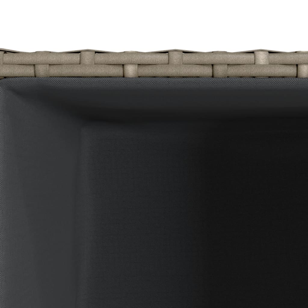 Vrtne sadilice 2 kom siva 30 x 30 x 60 cm od poliratana