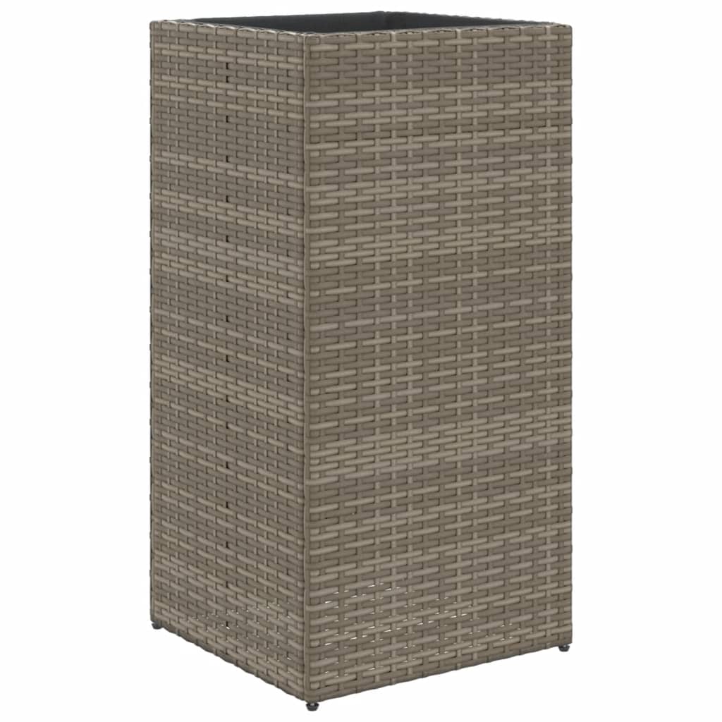 Vrtne sadilice 2 kom siva 40 x 40 x 80 cm od poliratana