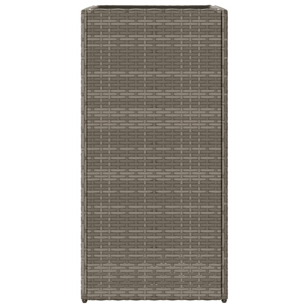 Vrtne sadilice 2 kom siva 40 x 40 x 80 cm od poliratana