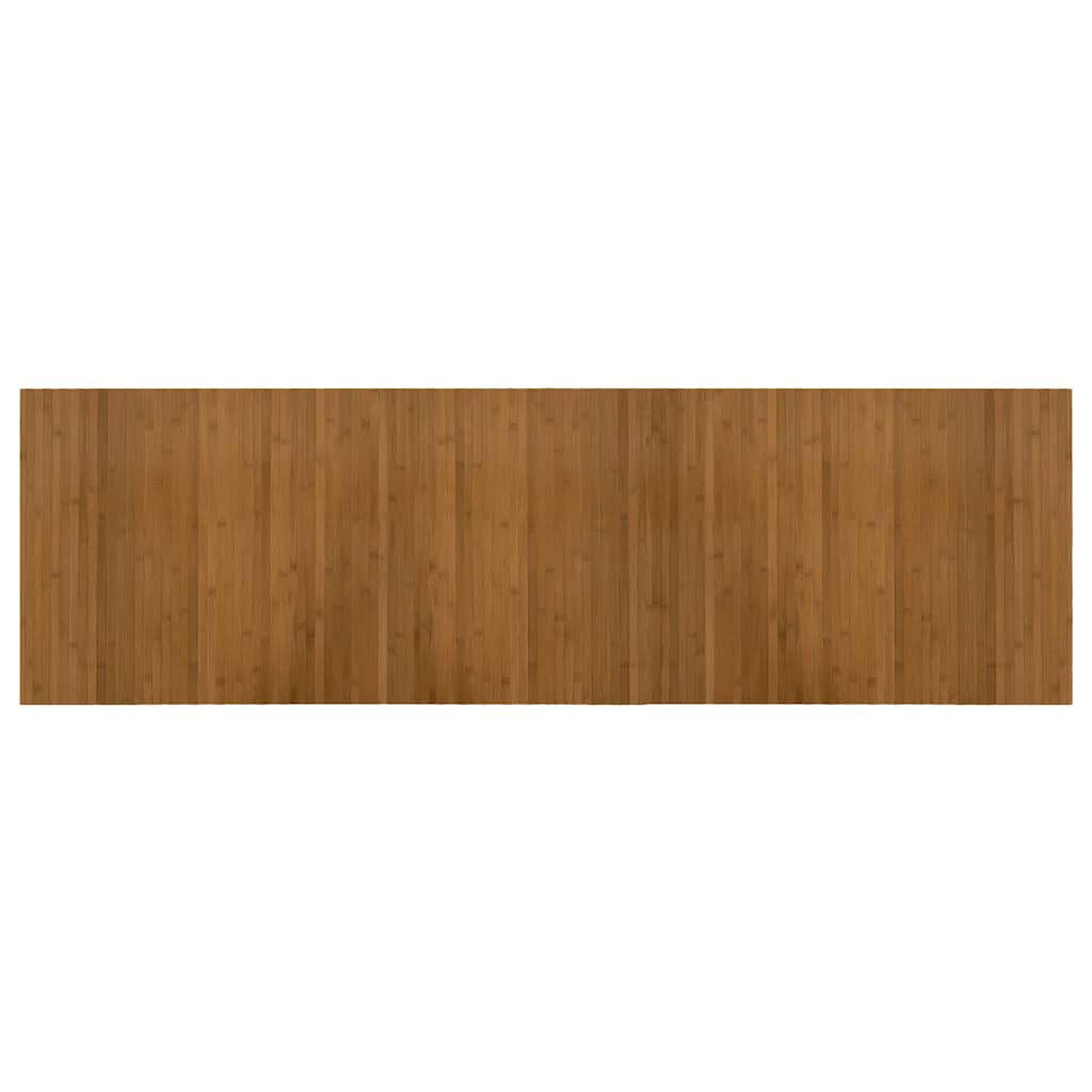 Tepih pravokutni smeđi 60 x 200 cm od bambusa