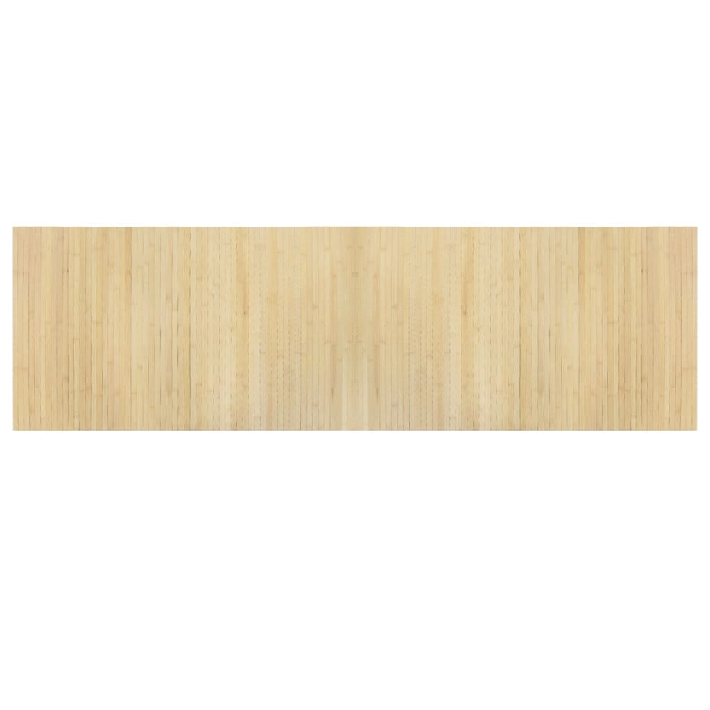Tepih pravokutni svijetli prirodni 60 x 200 cm od bambusa