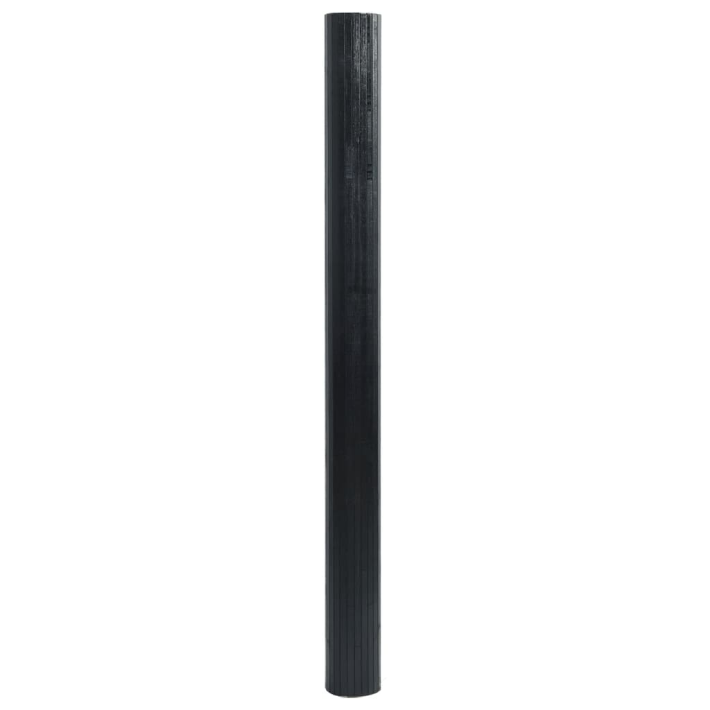 Pravokutni tepih crni 60x300 cm bambus