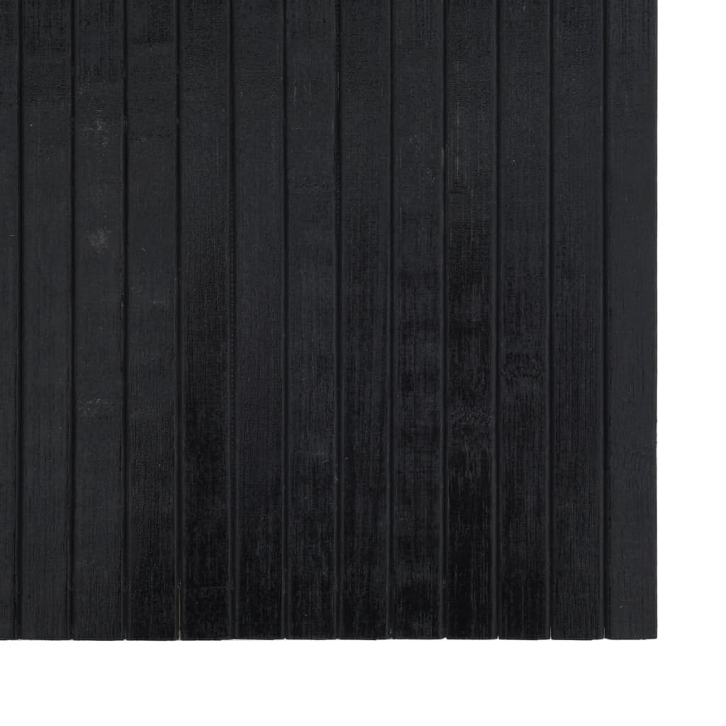 Pravokutni tepih crni 60x300 cm bambus