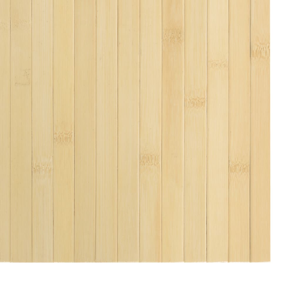 Tepih pravokutni svijetli prirodni 60 x 300 cm od bambusa