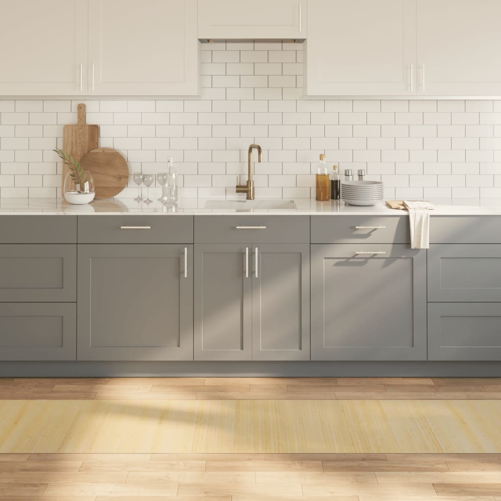 Tepih pravokutni svijetli prirodni 60 x 300 cm od bambusa