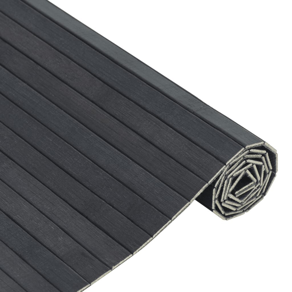 Tepih pravokutni sivi 60 x 300 cm od bambusa