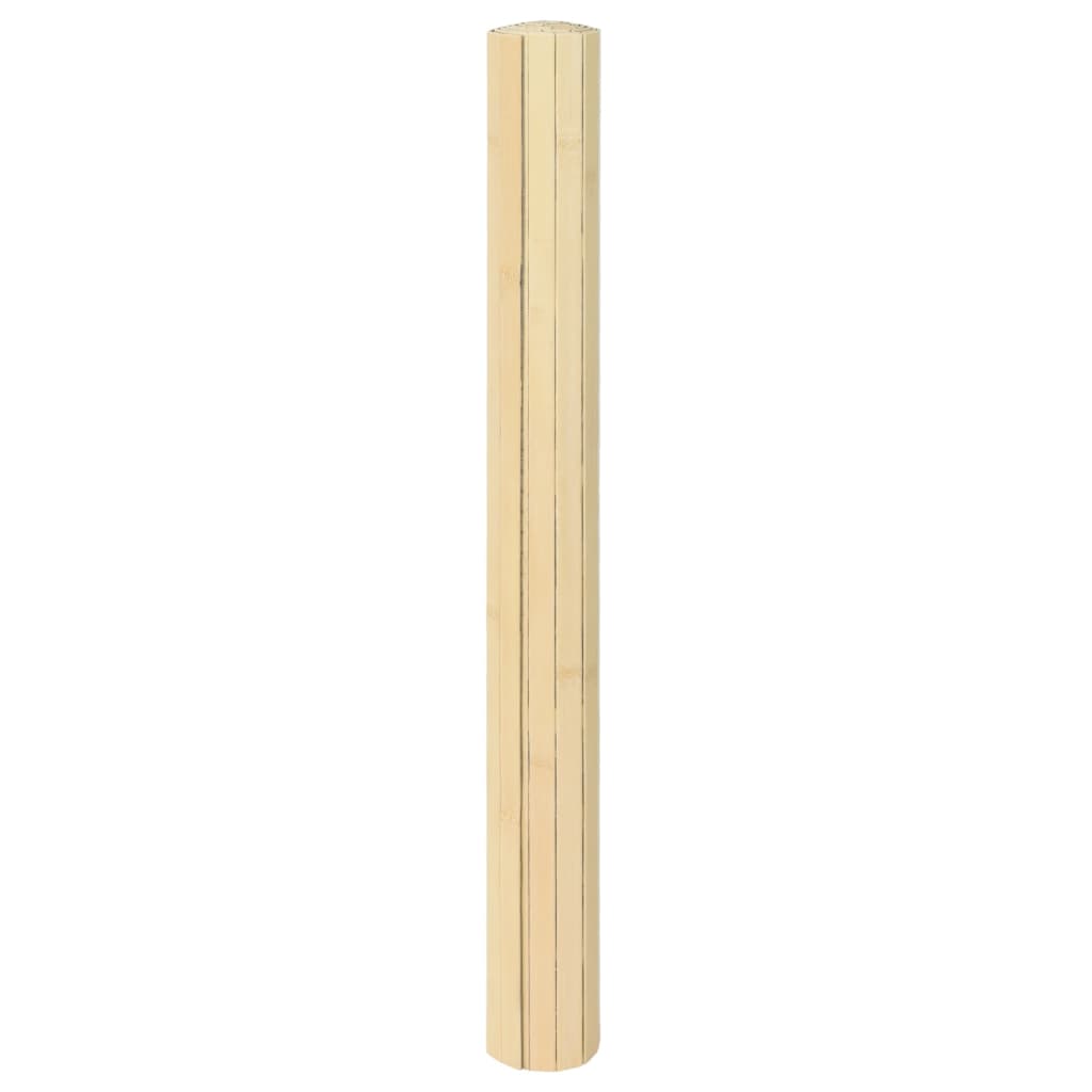 Tepih pravokutni svijetli prirodni 60 x 400 cm od bambusa