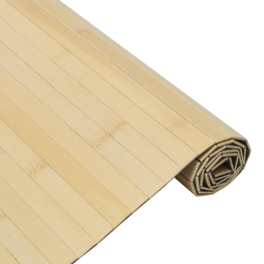 Tepih pravokutni svijetli prirodni 60 x 400 cm od bambusa