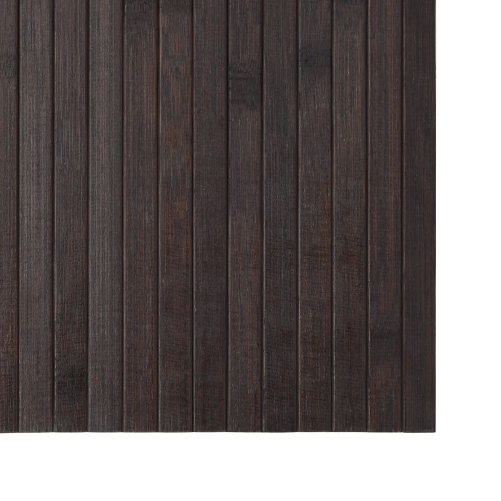 Tepih pravokutni tamnosmeđi 60 x 500 cm od bambusa