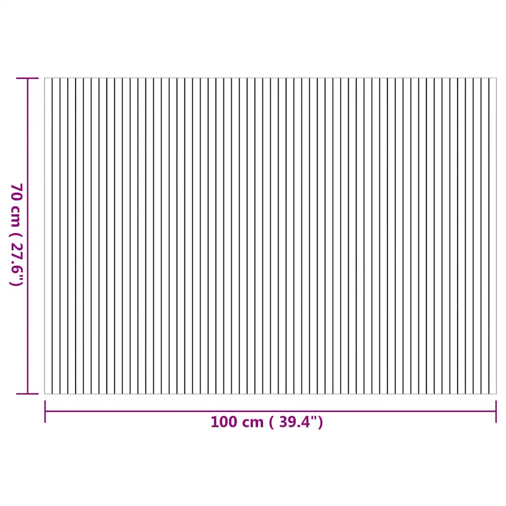 Tepih pravokutni prirodni 70 x 200 cm od bambusa