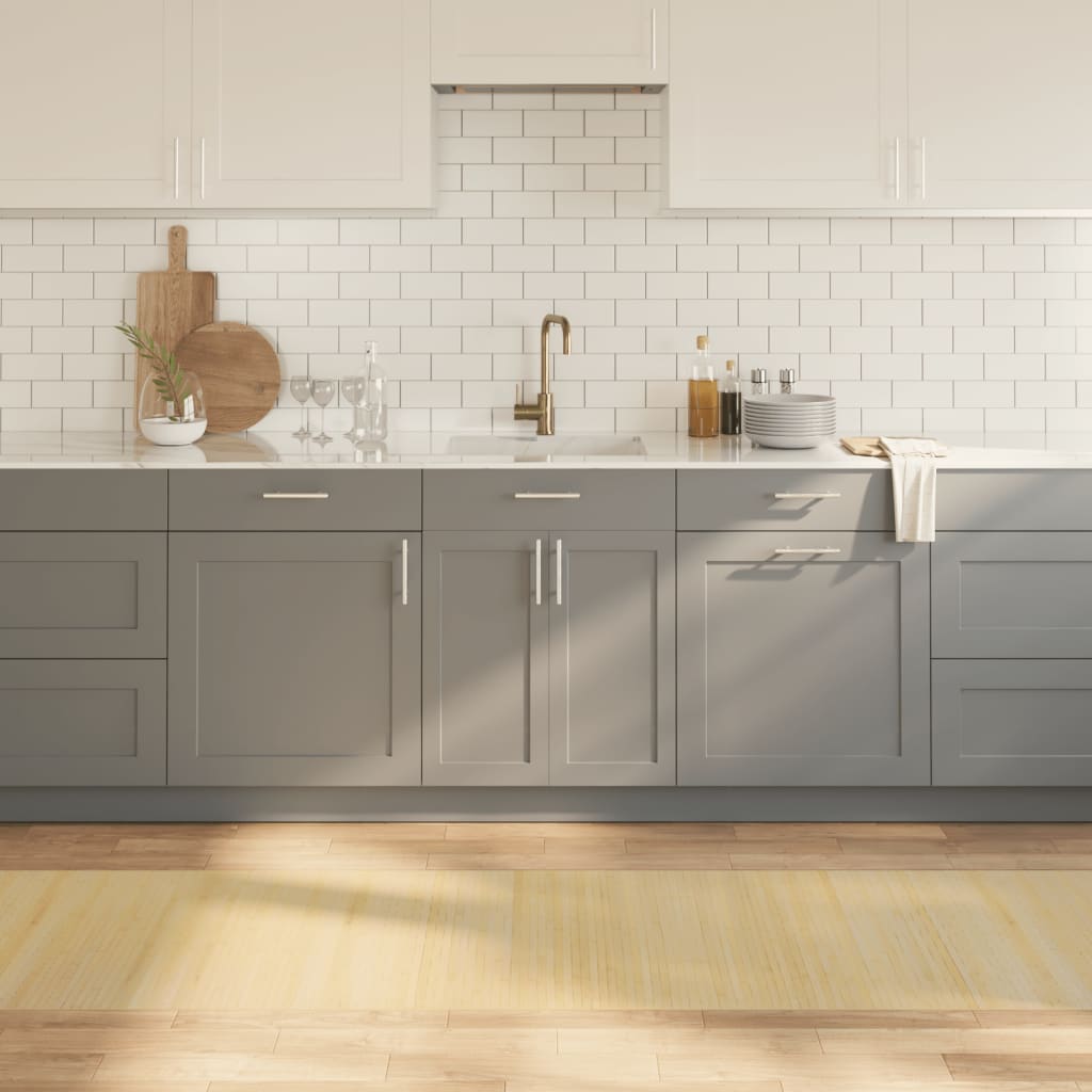 Tepih pravokutni svijetli prirodni 70 x 300 cm od bambusa