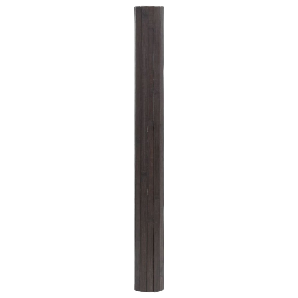 Tepih pravokutni tamnosmeđi 70 x 300 cm od bambusa