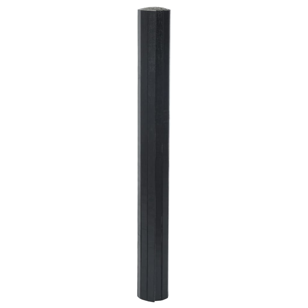 Tepih pravokutni crni 70 x 400 cm od bambusa
