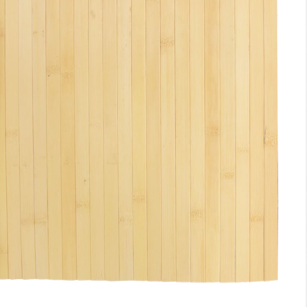 Tepih pravokutni svijetli prirodni 80 x 100 cm od bambusa