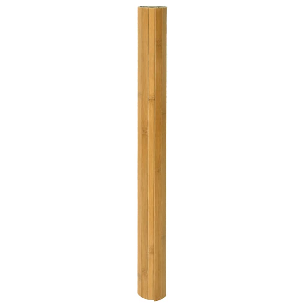 Tepih pravokutni prirodni 80 x 200 cm od bambusa