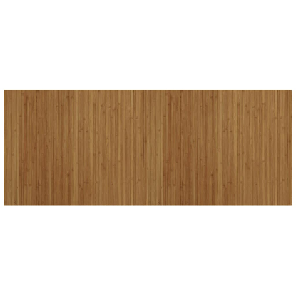 Tepih pravokutni smeđi 80 x 200 cm od bambusa