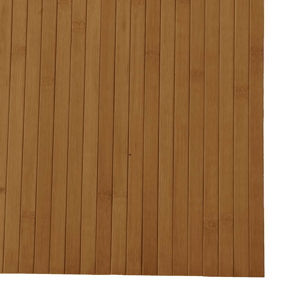 Tepih pravokutni smeđi 80 x 200 cm od bambusa