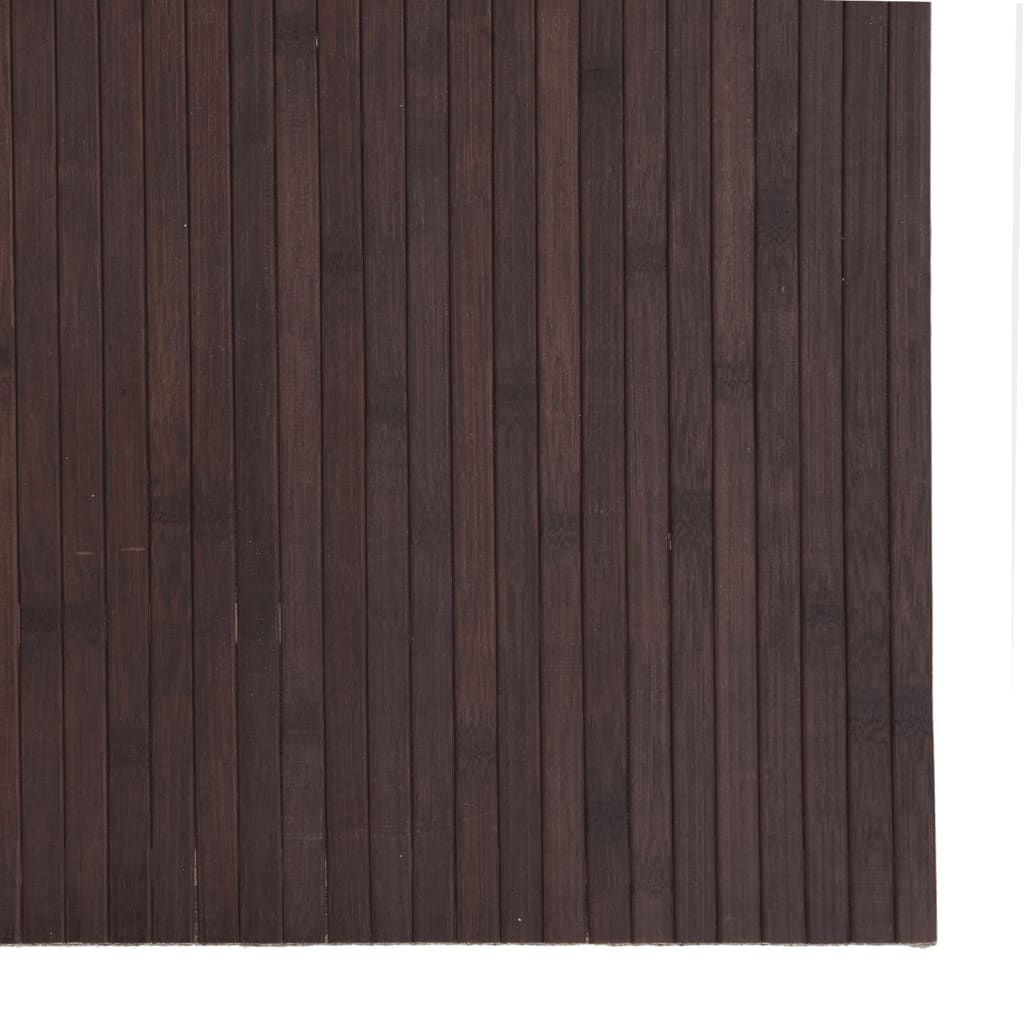 Tepih pravokutni tamnosmeđi 80 x 200 cm od bambusa