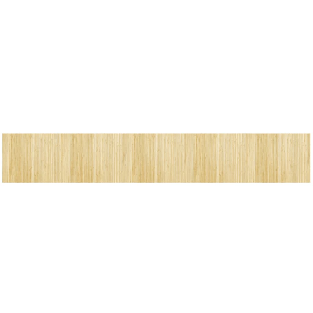 Tepih pravokutni svijetli prirodni 80 x 500 cm od bambusa