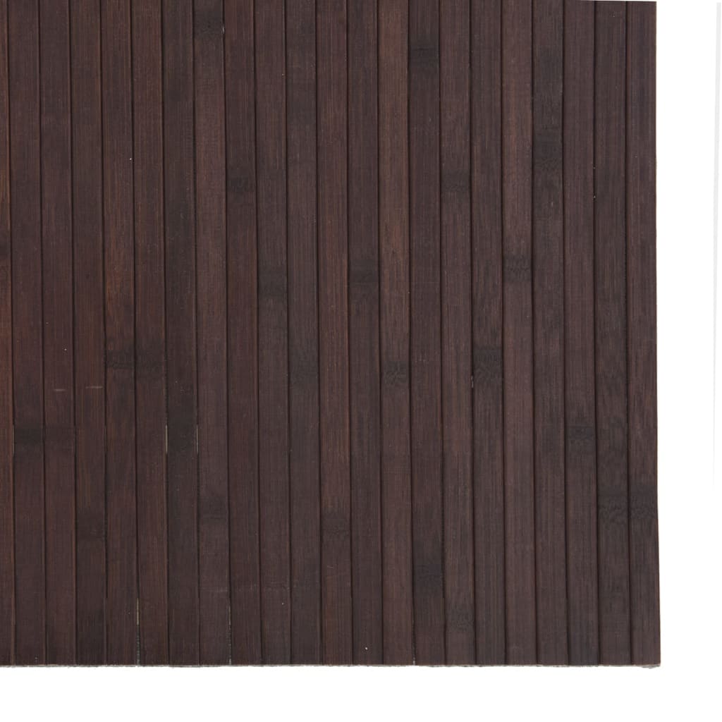 Tepih pravokutni tamnosmeđi 80 x 500 cm od bambusa