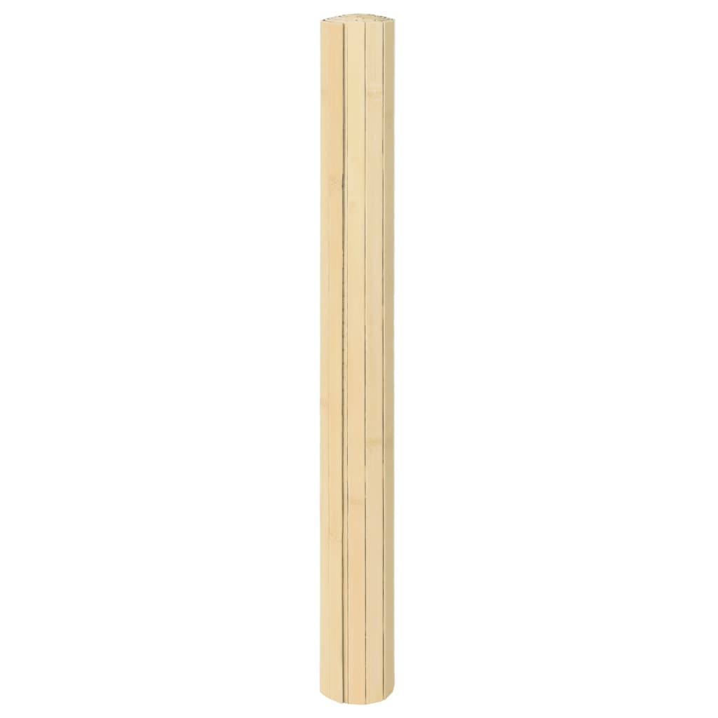 Tepih Pravokutni Svijetli Prirodni 100x100 cm Bambus