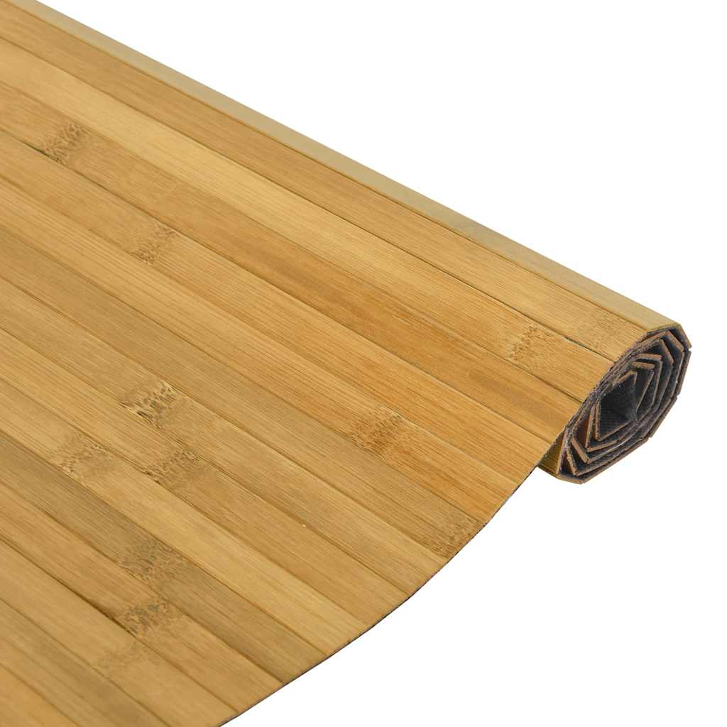 Tepih pravokutni prirodni 100 x 200 cm od bambusa
