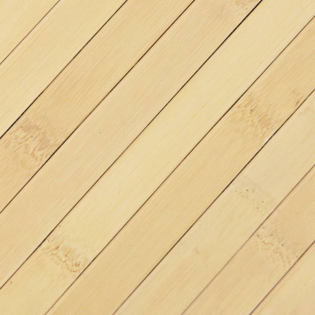 Tepih pravokutni svijetli prirodni 100 x 300 cm od bambusa