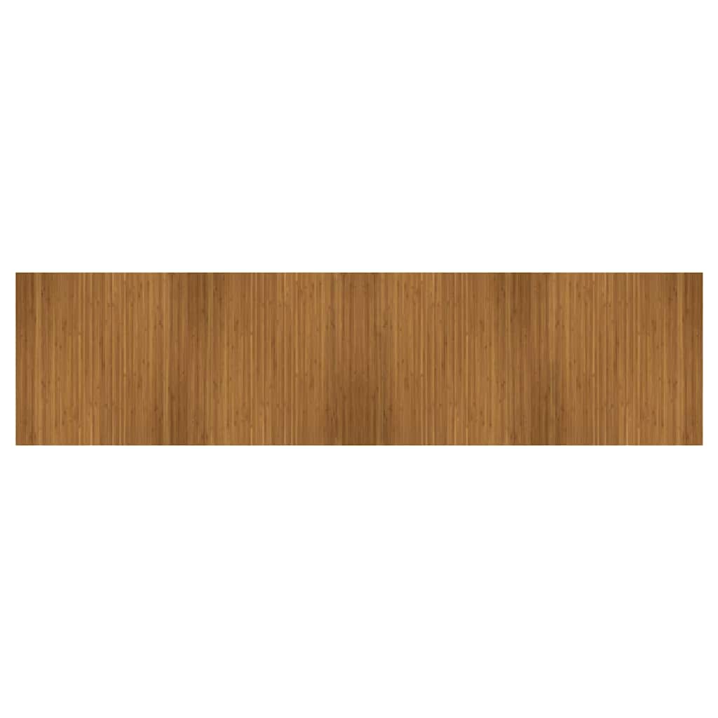 Tepih pravokutni smeđi 100 x400 cm od bambusa