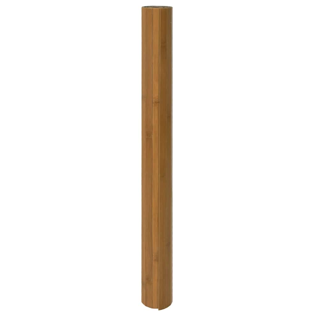 Tepih pravokutni smeđi 100 x400 cm od bambusa