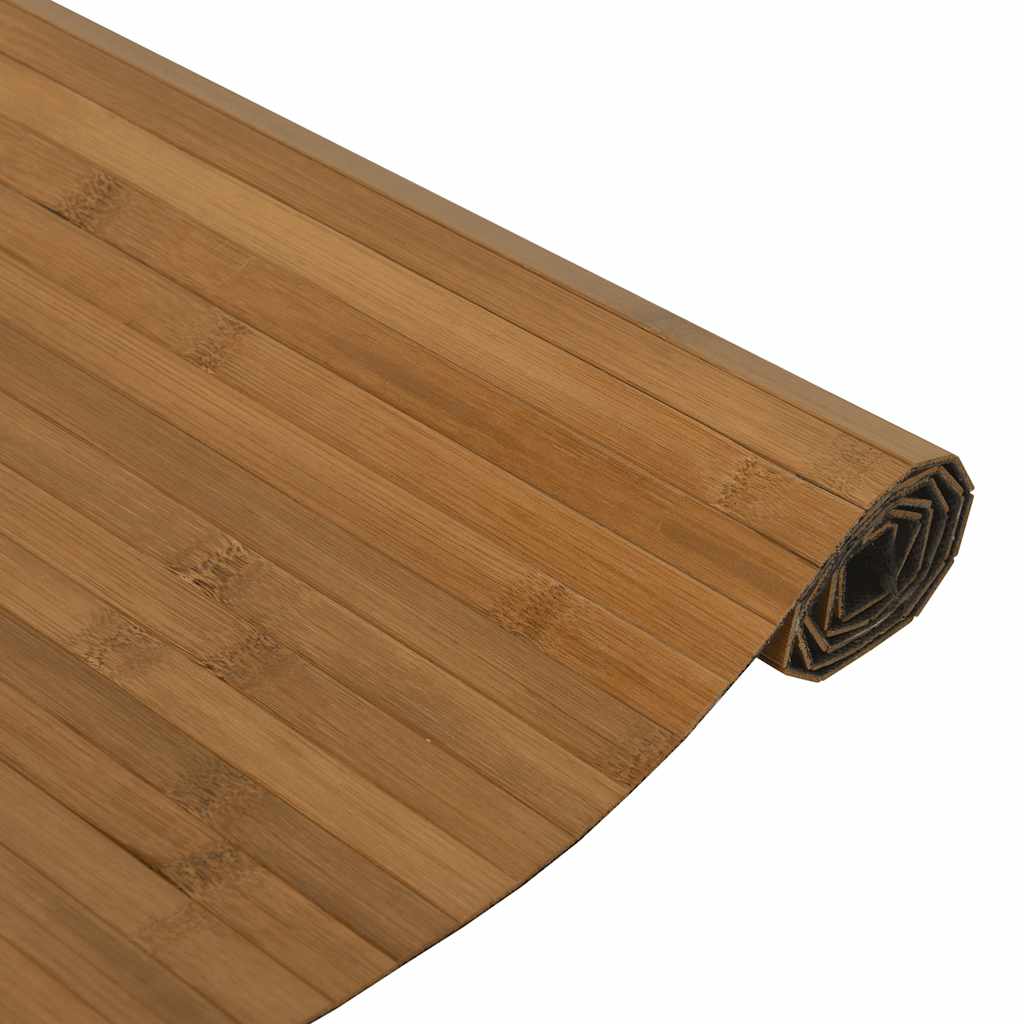 Tepih pravokutni smeđi 100 x400 cm od bambusa
