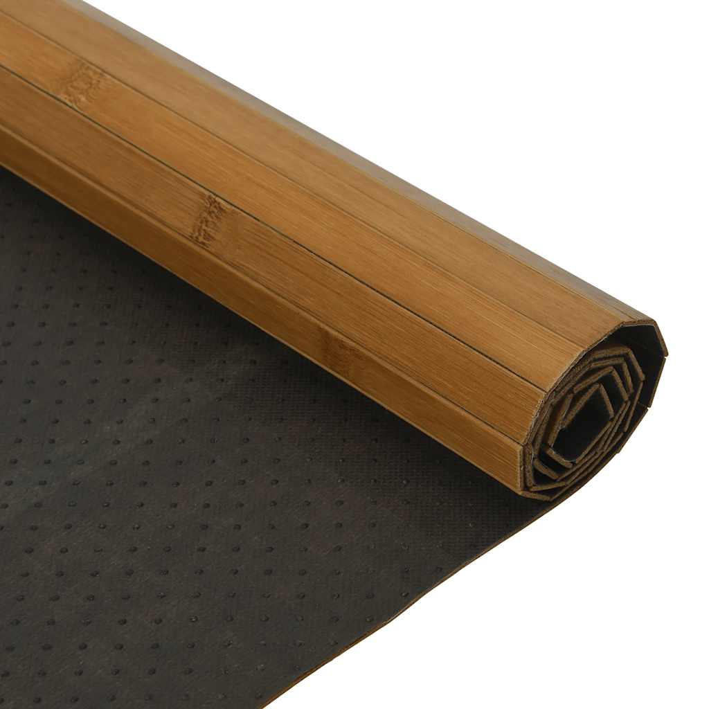 Tepih pravokutni smeđi 100 x400 cm od bambusa