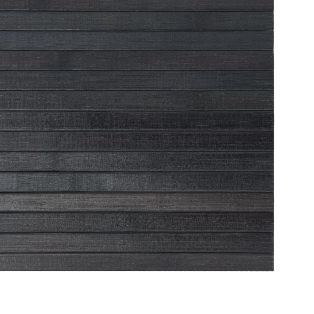 Tepih pravokutni sivi 100 x 400 cm od bambusa