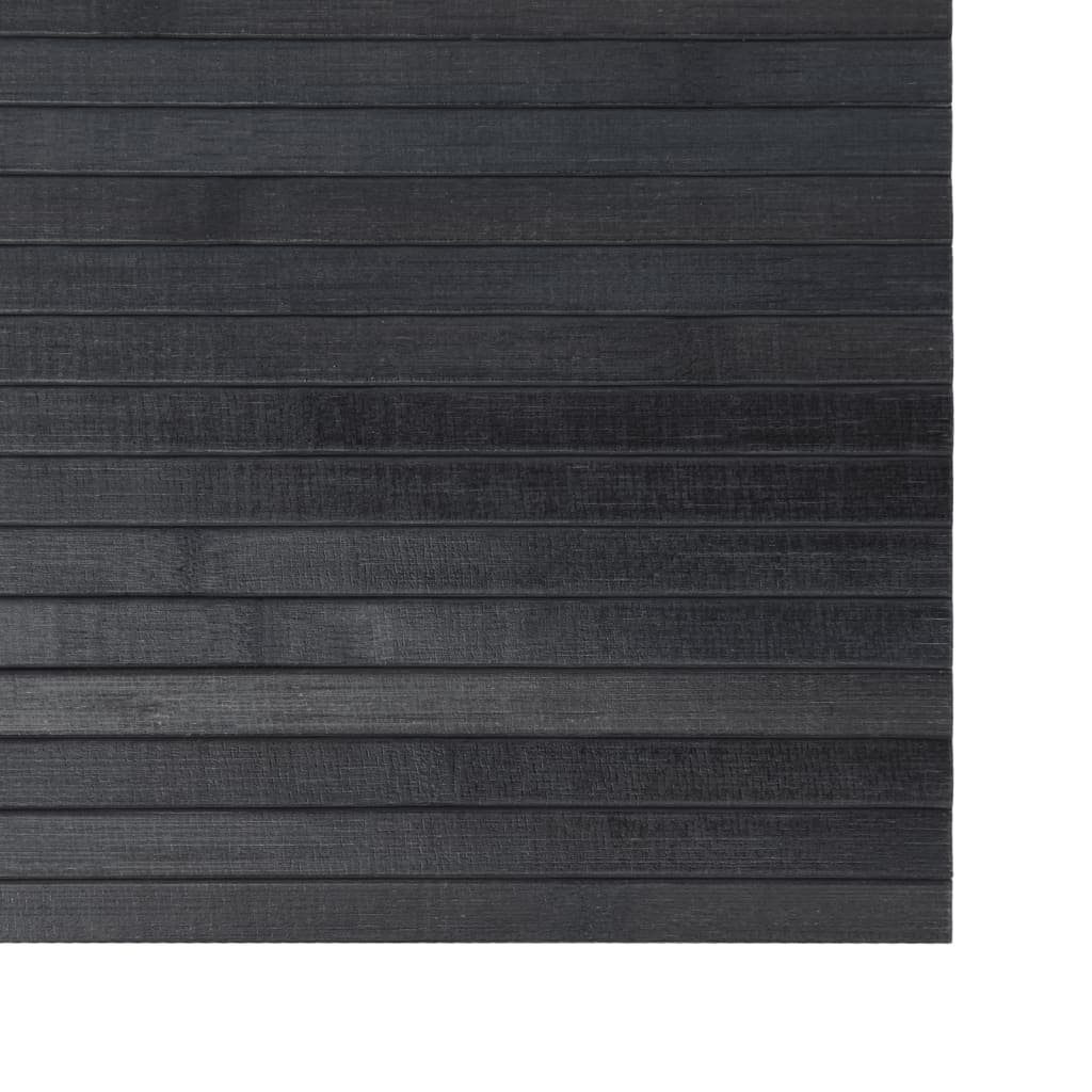 Tepih pravokutni sivi 100 x 500 cm od bambusa