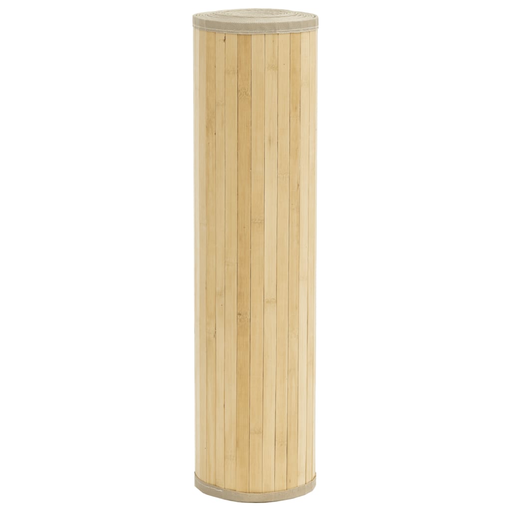 Tepih pravokutni svijetli prirodni 60 x 400 cm od bambusa