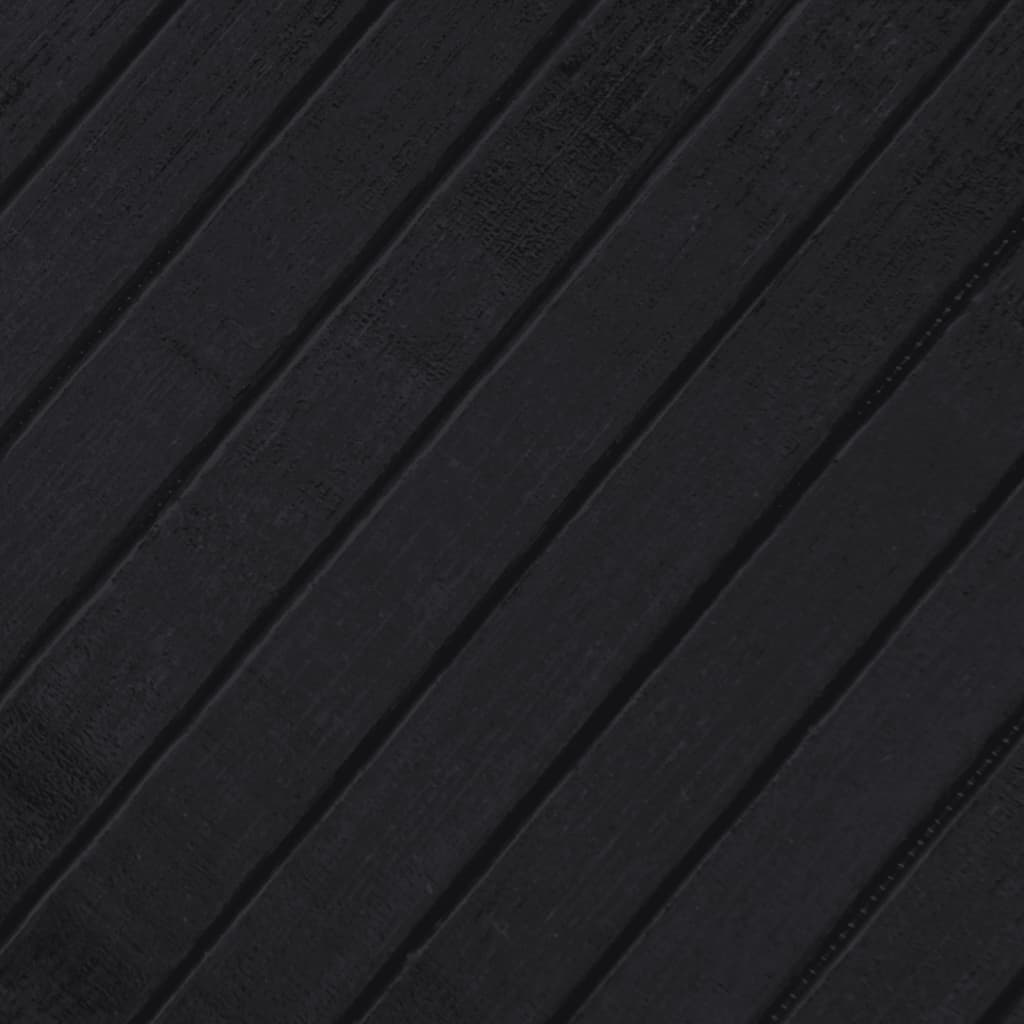 Tepih pravokutni crni 60 x 500 cm od bambusa