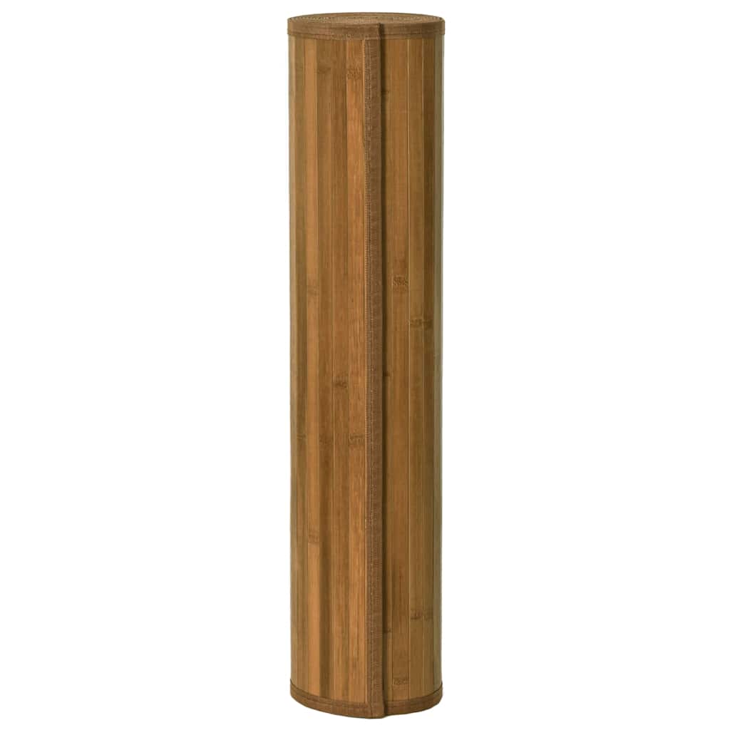 Tepih pravokutni smeđi 70 x 200 cm od bambusa