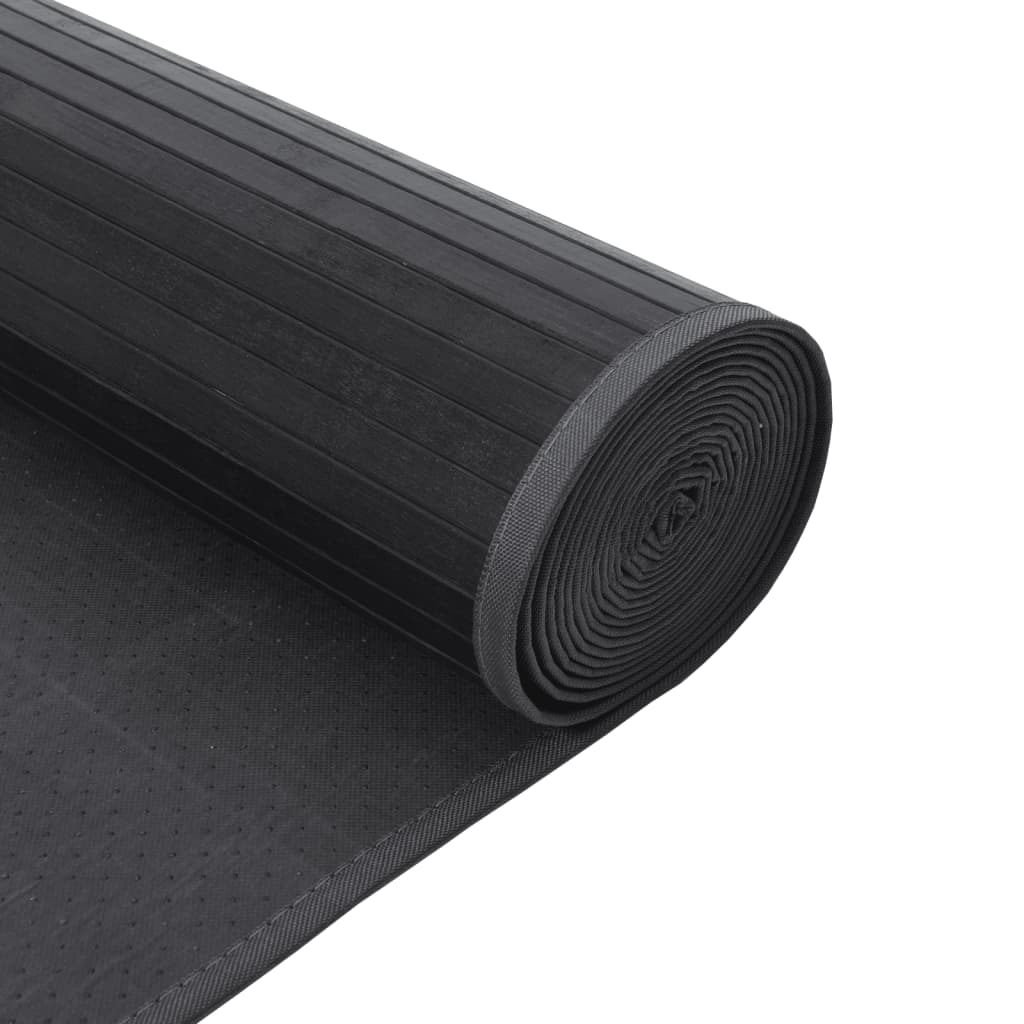 Tepih pravokutni sivi 70 x 200 cm od bambusa