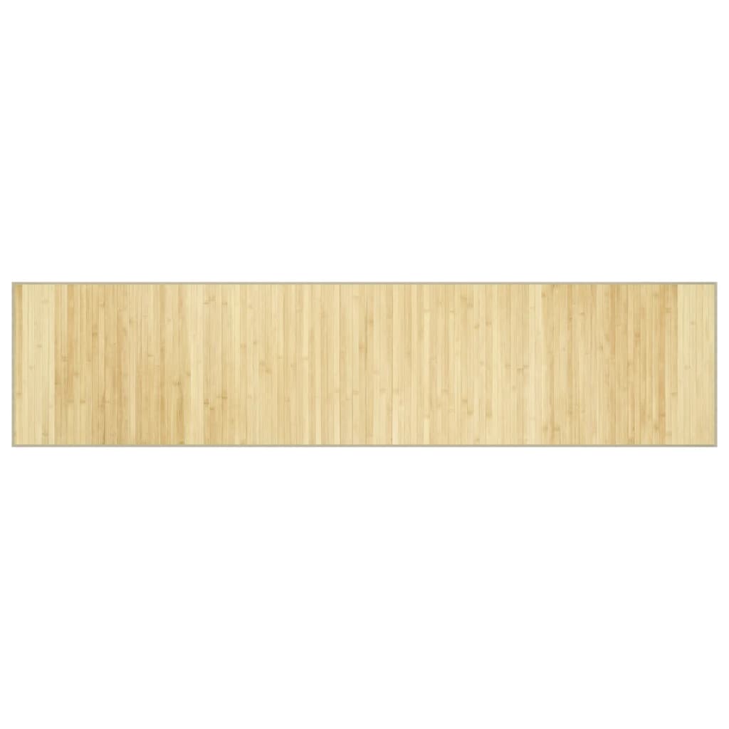 Tepih pravokutni svijetli prirodni 70 x 300 cm od bambusa