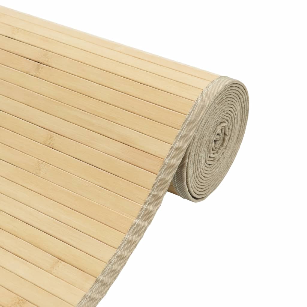 Tepih pravokutni svijetli prirodni 70 x 1000 cm od bambusa
