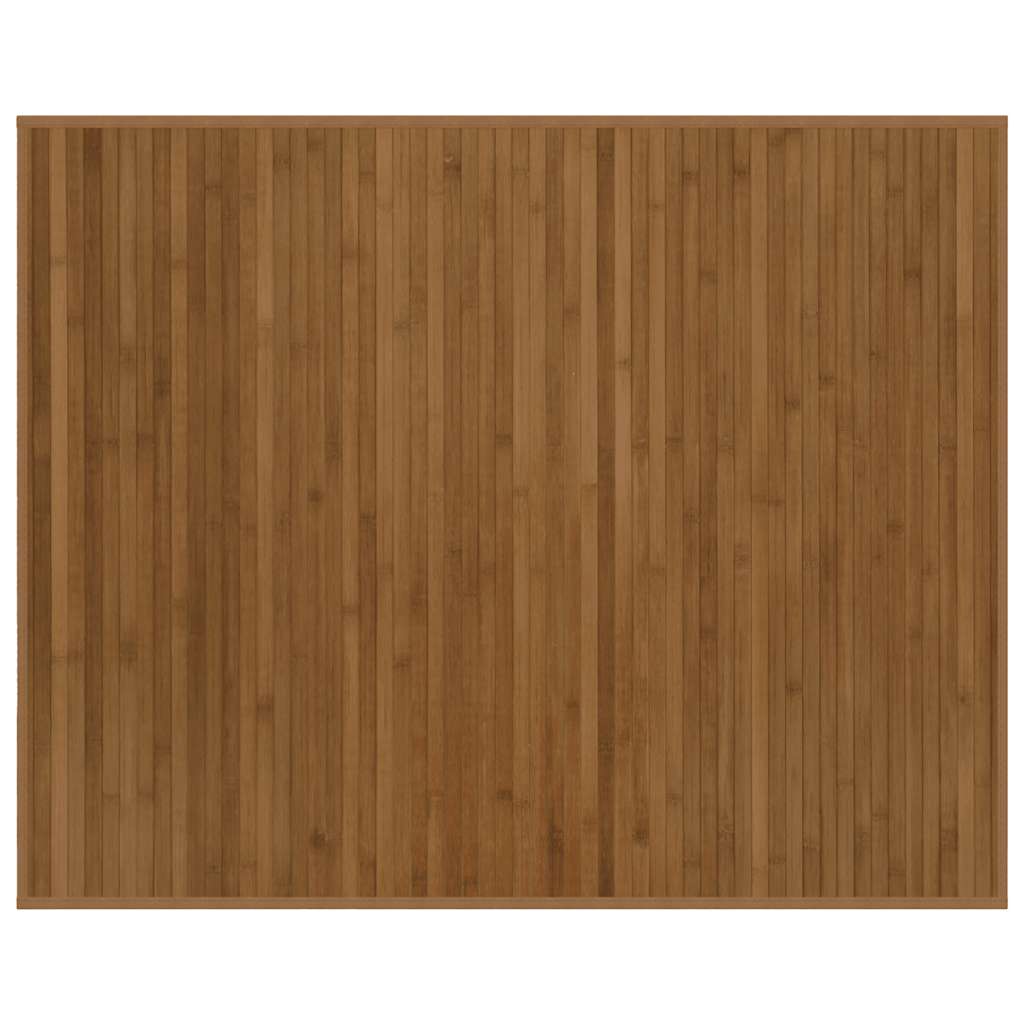Tepih pravokutni smeđi 80 x 100 cm od bambusa