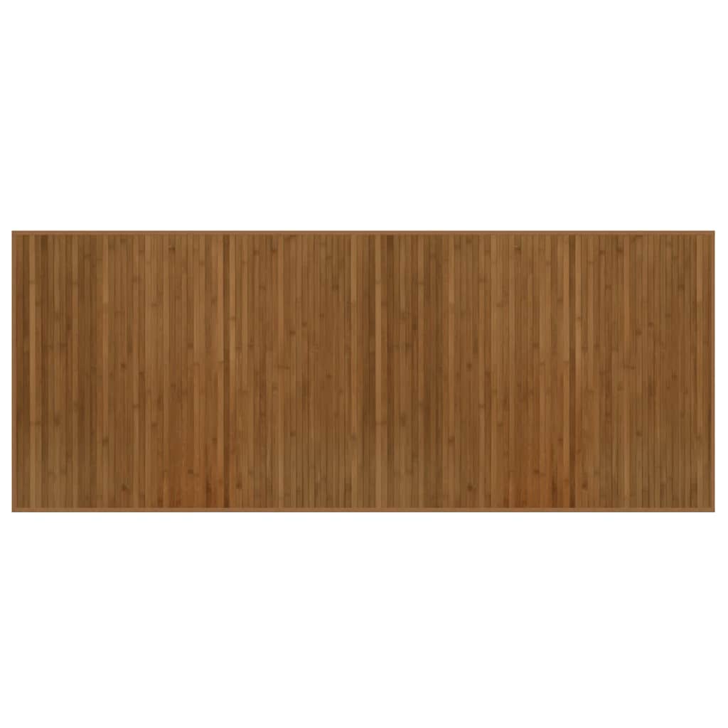 Tepih pravokutni smeđi 80 x 200 cm od bambusa