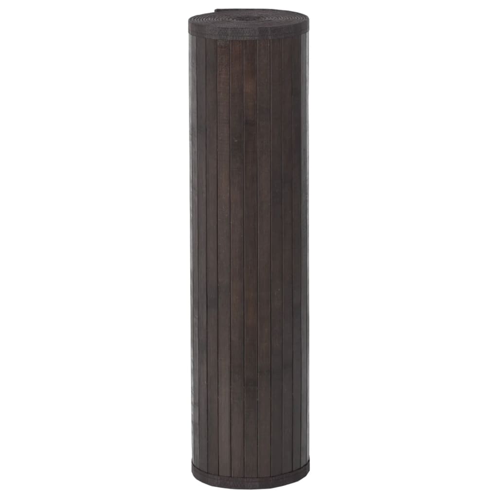 Tepih pravokutni tamnosmeđi 80 x 300 cm od bambusa