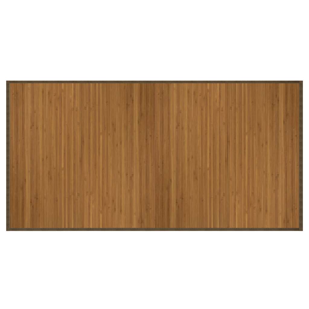 Tepih pravokutni smeđi 100 x 200 cm od bambusa