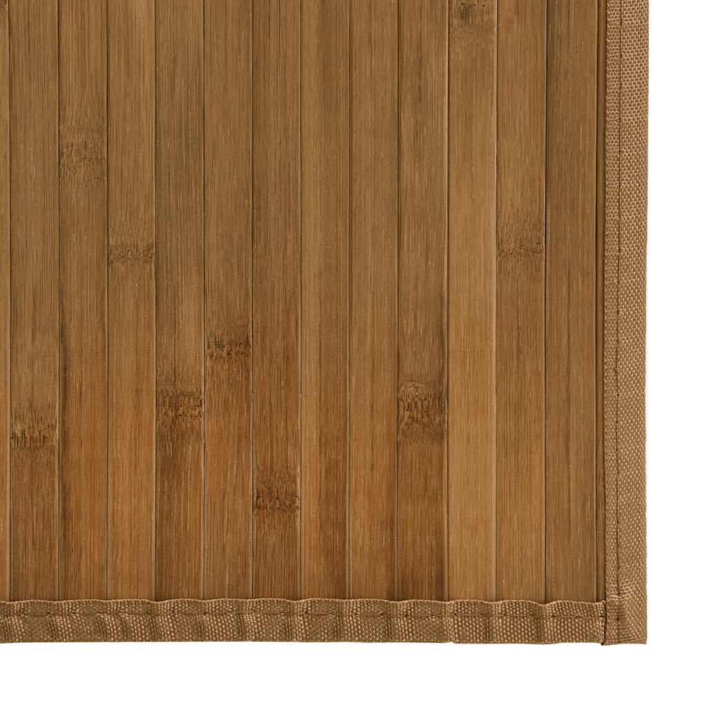 Tepih pravokutni smeđi 100 x 300 cm od bambusa