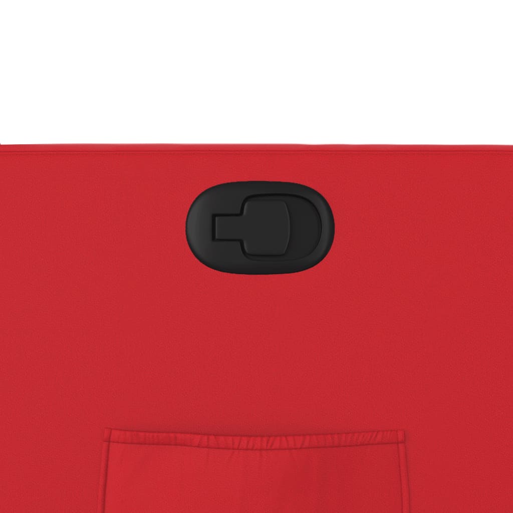 Naslonjač od umjetne kože crveni
