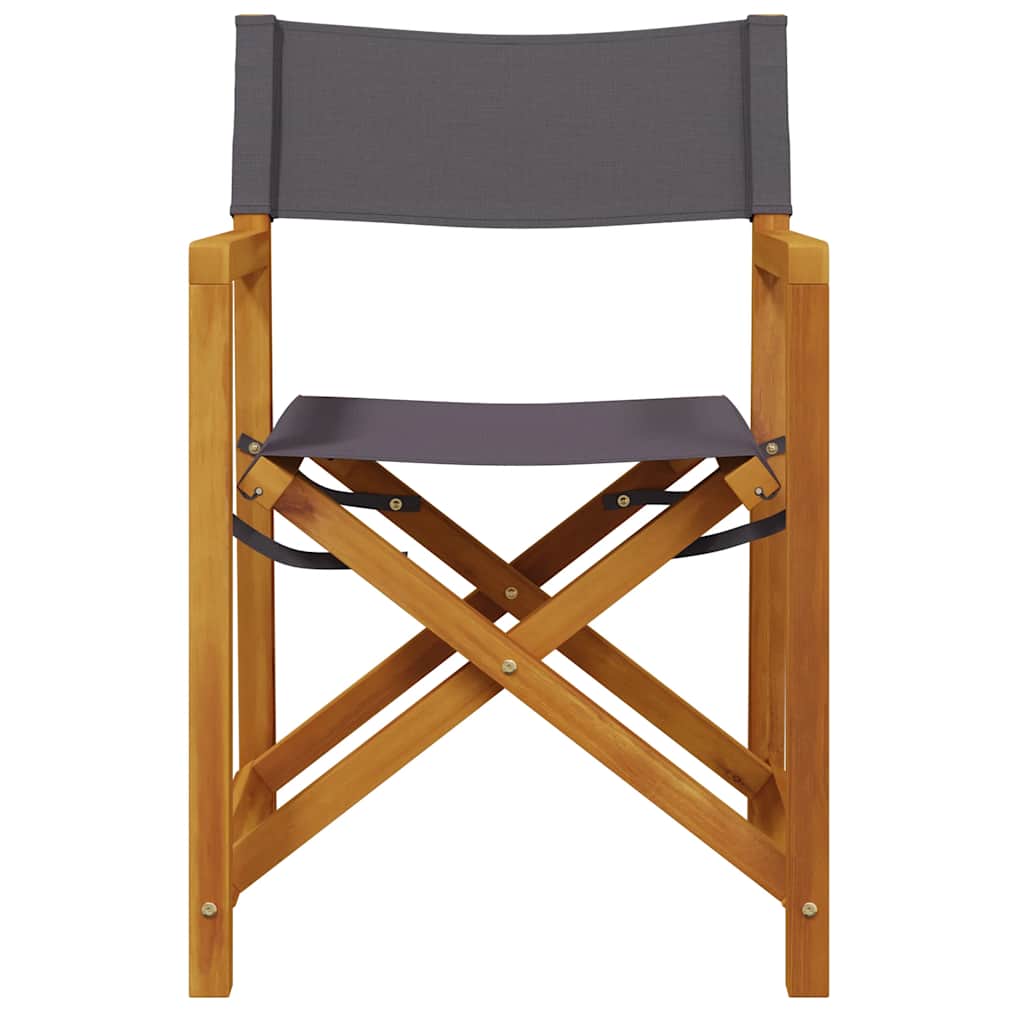 Sklopive direktorske stolice 2 kom tamnosive od tkanine
