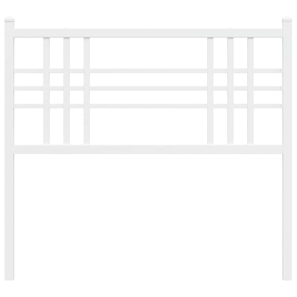 Metalno zamjensko uzglavlje bijelo 100 cm