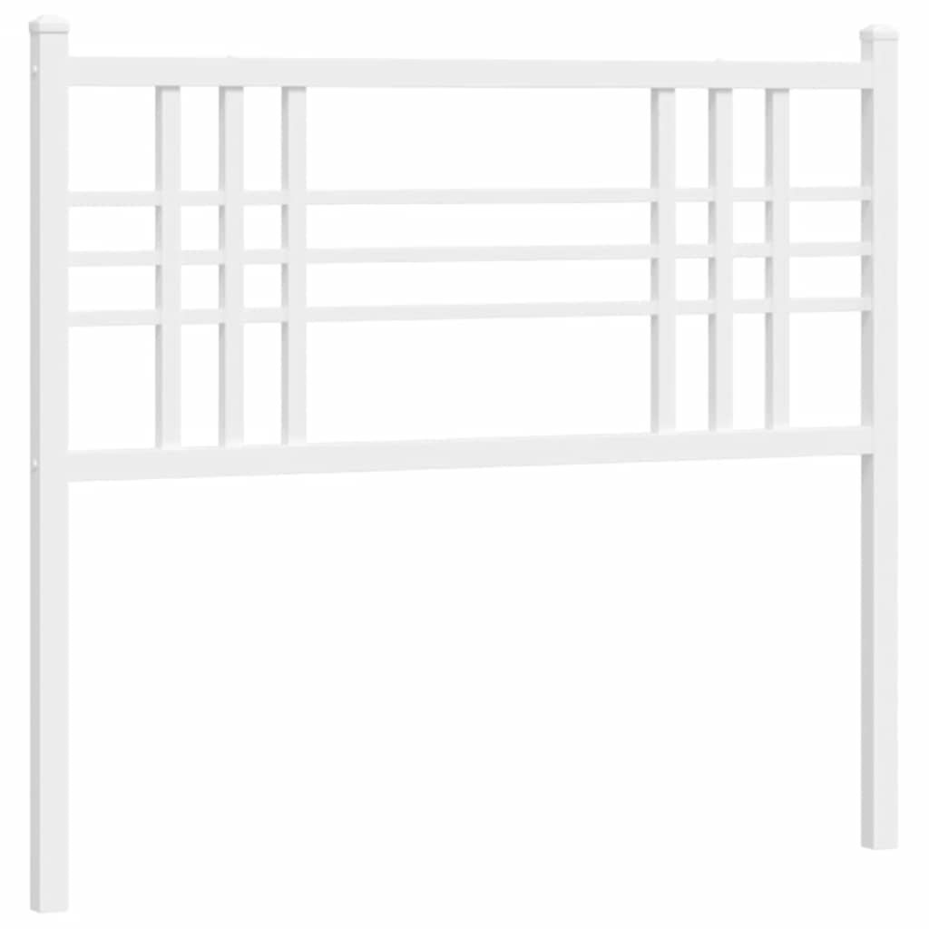 Metalno zamjensko uzglavlje bijelo 107 cm