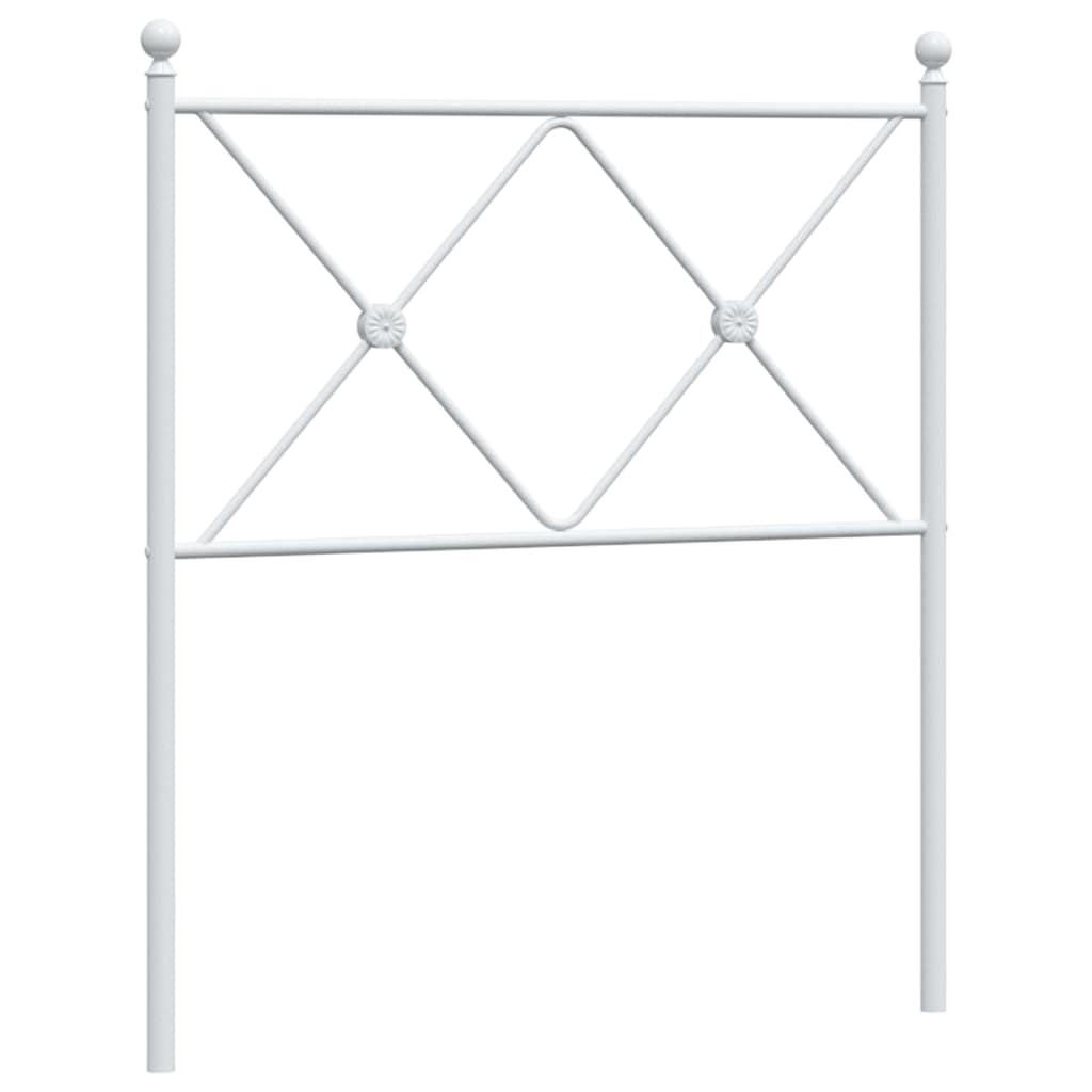 Metalno zamjensko uzglavlje bijelo 75 cm